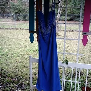 Cobalt blue formal dress